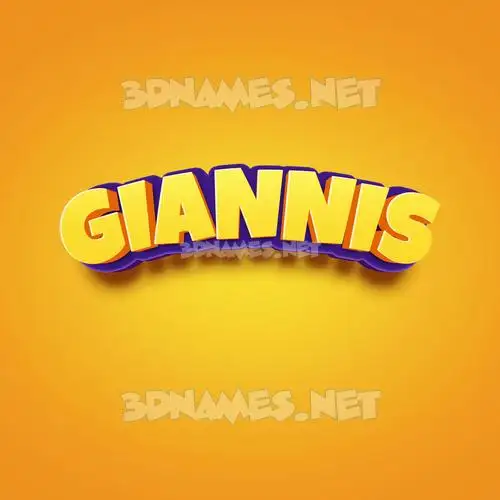 giannis in Orange Toon style - 3D name wallpaper giannis in Orange Toon style - 3D name wallpaper