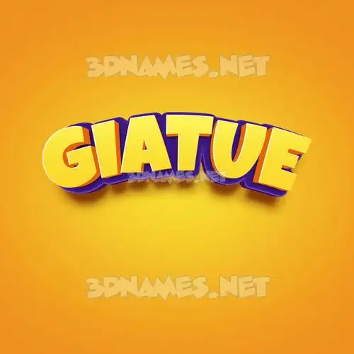 giatue in Orange Toon style - 3D name wallpaper giatue in Orange Toon style - 3D name wallpaper