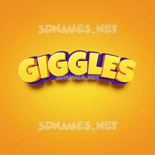 giggles in Orange Toon style - 3D name wallpaper giggles in Orange Toon style - 3D name wallpaper
