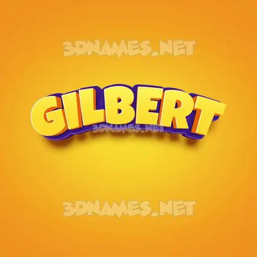 gilbert in Orange Toon style - 3D name wallpaper gilbert in Orange Toon style - 3D name wallpaper