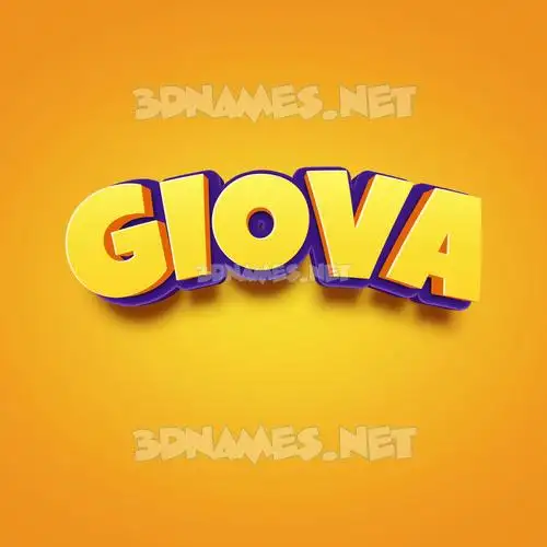 giova in Orange Toon style - 3D name wallpaper giova in Orange Toon style - 3D name wallpaper