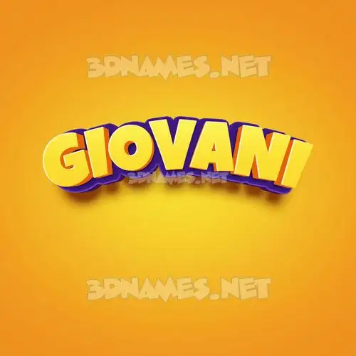 giovani in Orange Toon style - 3D name wallpaper giovani in Orange Toon style - 3D name wallpaper