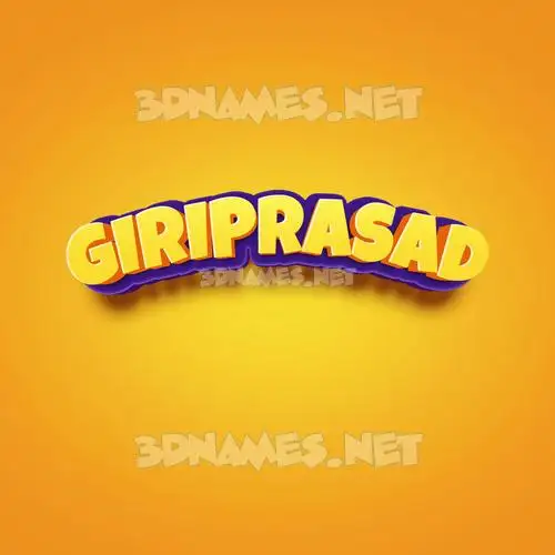 giriprasad in Orange Toon style - 3D name wallpaper giriprasad in Orange Toon style - 3D name wallpaper