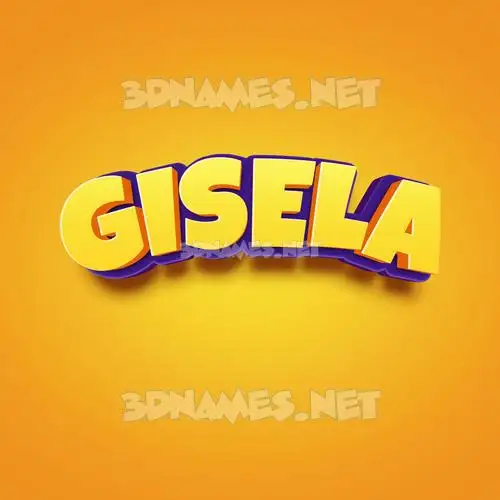 gisela in Orange Toon style - 3D name wallpaper gisela in Orange Toon style - 3D name wallpaper