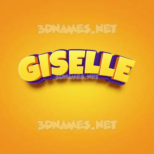 giselle in Orange Toon style - 3D name wallpaper giselle in Orange Toon style - 3D name wallpaper