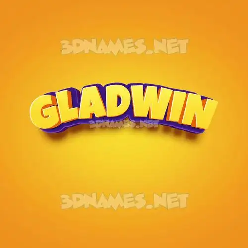 gladwin in Orange Toon style - 3D name wallpaper gladwin in Orange Toon style - 3D name wallpaper