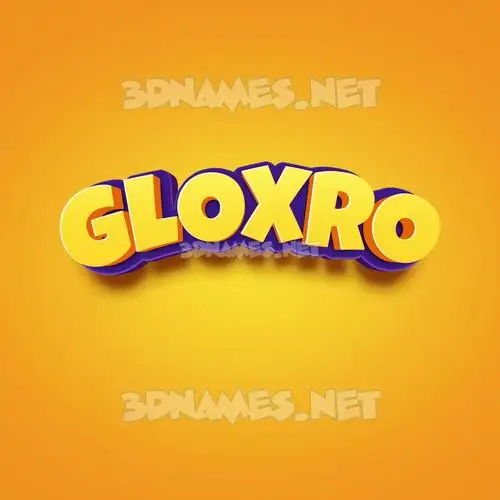 gloxro in Orange Toon style - 3D name wallpaper gloxro in Orange Toon style - 3D name wallpaper