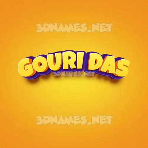 gouri das in Orange Toon style - 3D name wallpaper gouri das in Orange Toon style - 3D name wallpaper