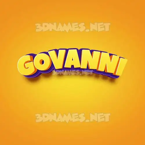 govanni in Orange Toon style - 3D name wallpaper govanni in Orange Toon style - 3D name wallpaper