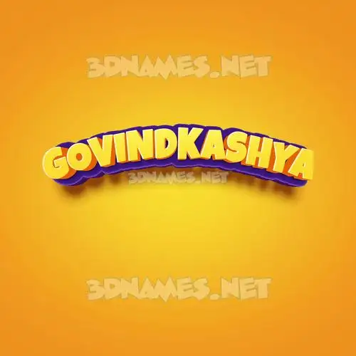 govindkashya in Orange Toon style - 3D name wallpaper govindkashya in Orange Toon style - 3D name wallpaper