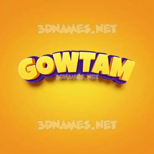 gowtam in Orange Toon style - 3D name wallpaper gowtam in Orange Toon style - 3D name wallpaper