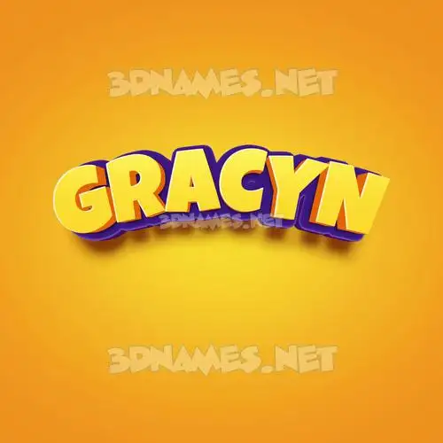 gracyn in Orange Toon style - 3D name wallpaper gracyn in Orange Toon style - 3D name wallpaper