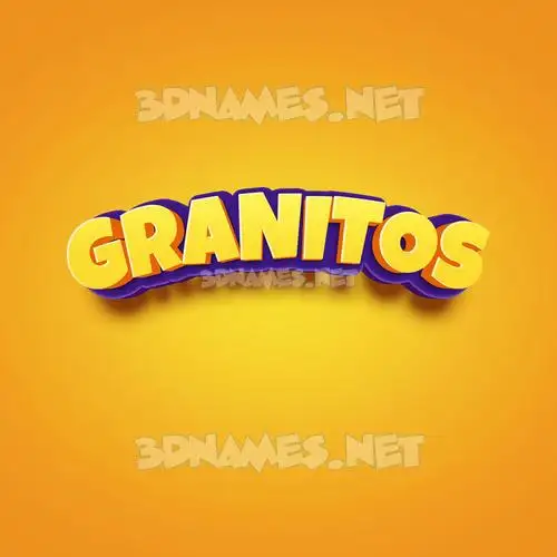 granitos in Orange Toon style - 3D name wallpaper granitos in Orange Toon style - 3D name wallpaper