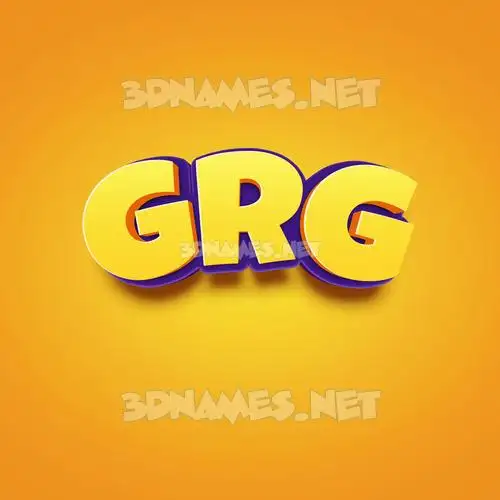 grg in Orange Toon style - 3D name wallpaper grg in Orange Toon style - 3D name wallpaper