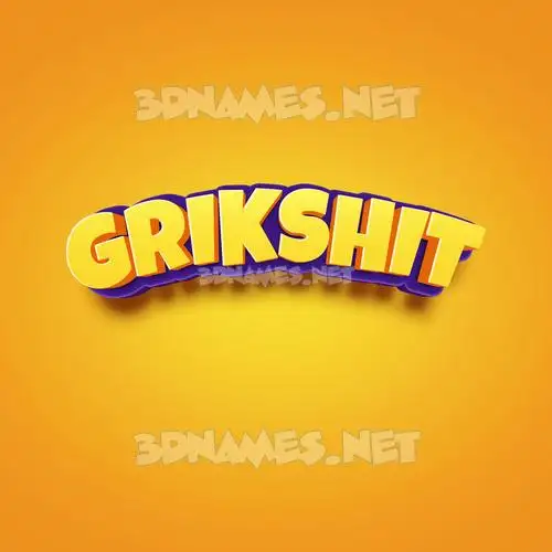 grikshit in Orange Toon style - 3D name wallpaper grikshit in Orange Toon style - 3D name wallpaper