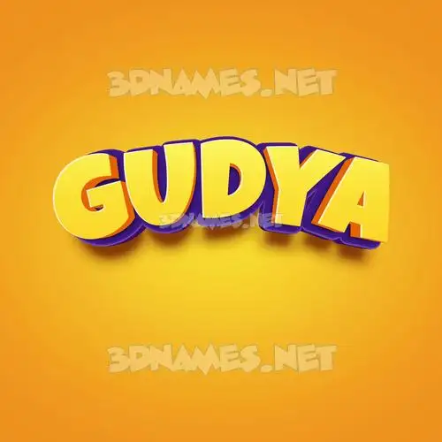 gudya in Orange Toon style - 3D name wallpaper gudya in Orange Toon style - 3D name wallpaper
