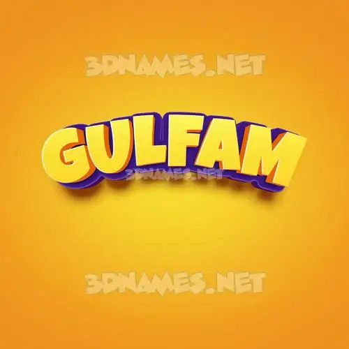 gulfam in Orange Toon style - 3D name wallpaper gulfam in Orange Toon style - 3D name wallpaper