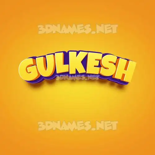 gulkesh in Orange Toon style - 3D name wallpaper gulkesh in Orange Toon style - 3D name wallpaper