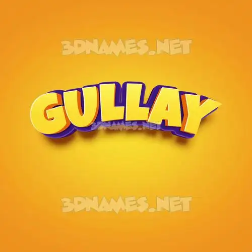 gullay in Orange Toon style - 3D name wallpaper gullay in Orange Toon style - 3D name wallpaper
