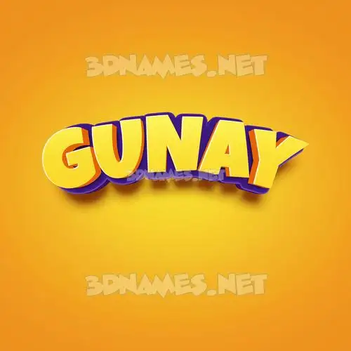 gunay in Orange Toon style - 3D name wallpaper gunay in Orange Toon style - 3D name wallpaper