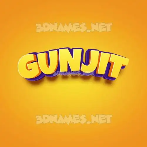 gunjit in Orange Toon style - 3D name wallpaper gunjit in Orange Toon style - 3D name wallpaper