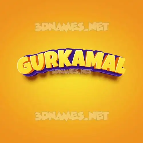 gurkamal in Orange Toon style - 3D name wallpaper gurkamal in Orange Toon style - 3D name wallpaper