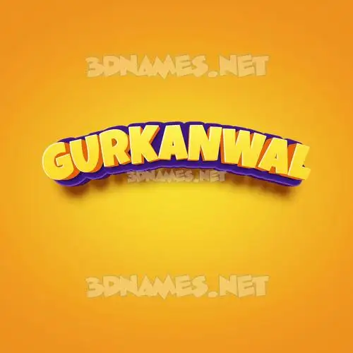 gurkanwal in Orange Toon style - 3D name wallpaper gurkanwal in Orange Toon style - 3D name wallpaper