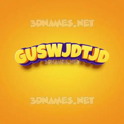 guswjdtjd in Orange Toon style - 3D name wallpaper guswjdtjd in Orange Toon style - 3D name wallpaper