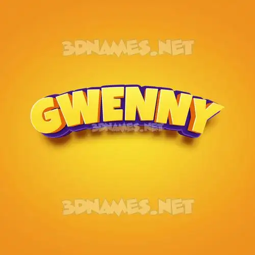 gwenny in Orange Toon style - 3D name wallpaper gwenny in Orange Toon style - 3D name wallpaper