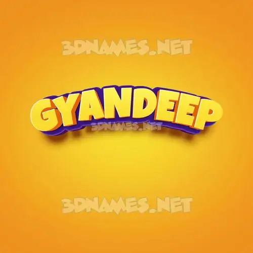 gyandeep in Orange Toon style - 3D name wallpaper gyandeep in Orange Toon style - 3D name wallpaper