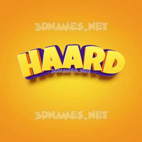 haard in Orange Toon style - 3D name wallpaper haard in Orange Toon style - 3D name wallpaper