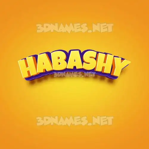 habashy in Orange Toon style - 3D name wallpaper habashy in Orange Toon style - 3D name wallpaper