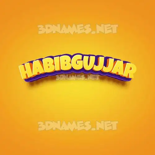 habibgujjar in Orange Toon style - 3D name wallpaper habibgujjar in Orange Toon style - 3D name wallpaper