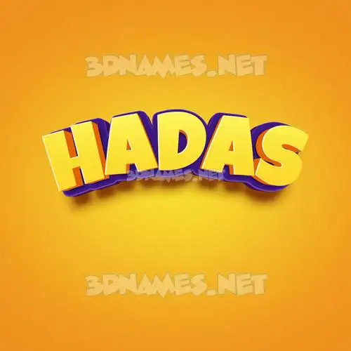hadas in Orange Toon style - 3D name wallpaper hadas in Orange Toon style - 3D name wallpaper