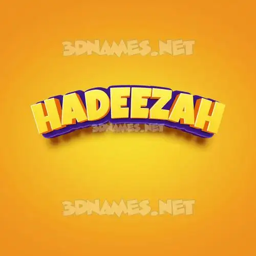 hadeezah in Orange Toon style - 3D name wallpaper hadeezah in Orange Toon style - 3D name wallpaper
