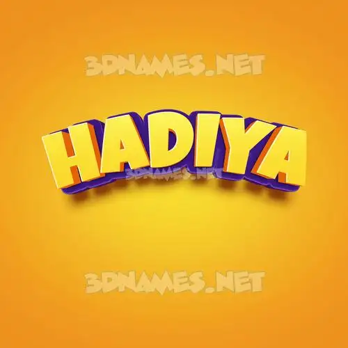 hadiya in Orange Toon style - 3D name wallpaper hadiya in Orange Toon style - 3D name wallpaper
