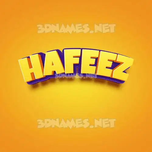 hafeez in Orange Toon style - 3D name wallpaper hafeez in Orange Toon style - 3D name wallpaper
