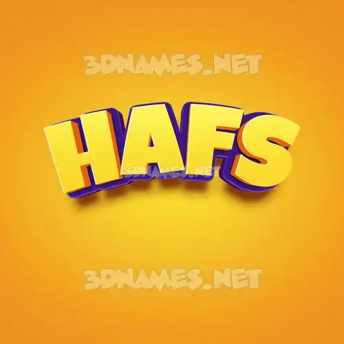 hafs in Orange Toon style - 3D name wallpaper hafs in Orange Toon style - 3D name wallpaper