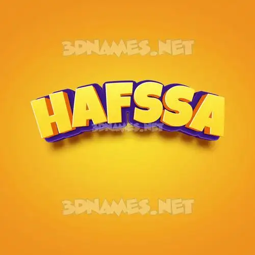 hafssa in Orange Toon style - 3D name wallpaper hafssa in Orange Toon style - 3D name wallpaper