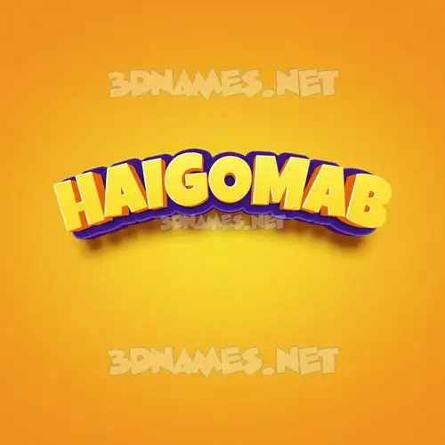 haigomab in Orange Toon style - 3D name wallpaper haigomab in Orange Toon style - 3D name wallpaper