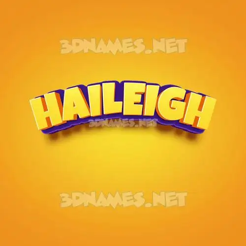 haileigh in Orange Toon style - 3D name wallpaper haileigh in Orange Toon style - 3D name wallpaper