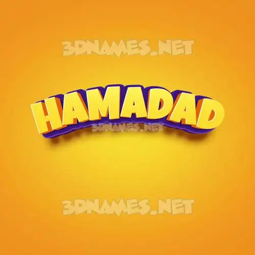 hamadad in Orange Toon style - 3D name wallpaper hamadad in Orange Toon style - 3D name wallpaper