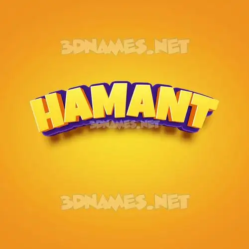 hamant in Orange Toon style - 3D name wallpaper hamant in Orange Toon style - 3D name wallpaper