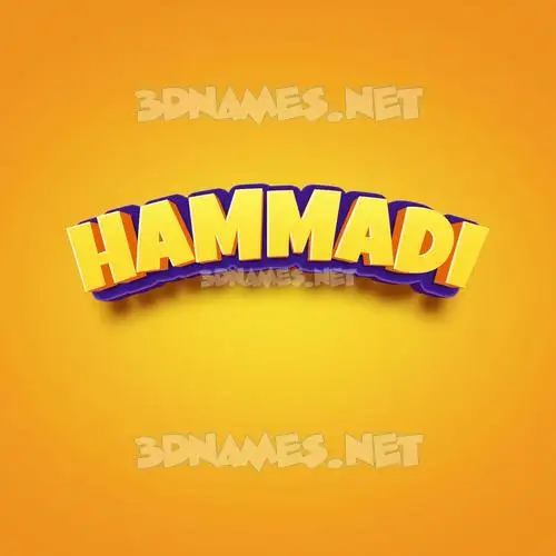 hammadi in Orange Toon style - 3D name wallpaper hammadi in Orange Toon style - 3D name wallpaper