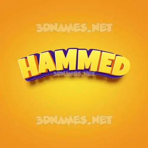 hammed in Orange Toon style - 3D name wallpaper hammed in Orange Toon style - 3D name wallpaper