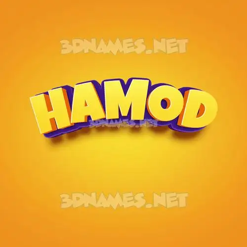 hamod in Orange Toon style - 3D name wallpaper hamod in Orange Toon style - 3D name wallpaper