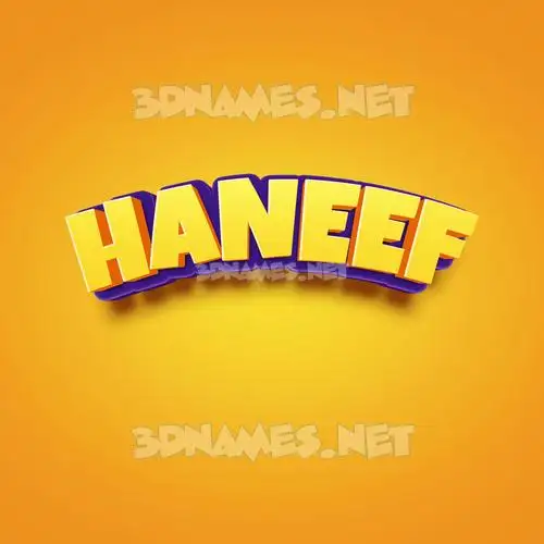 haneef in Orange Toon style - 3D name wallpaper haneef in Orange Toon style - 3D name wallpaper