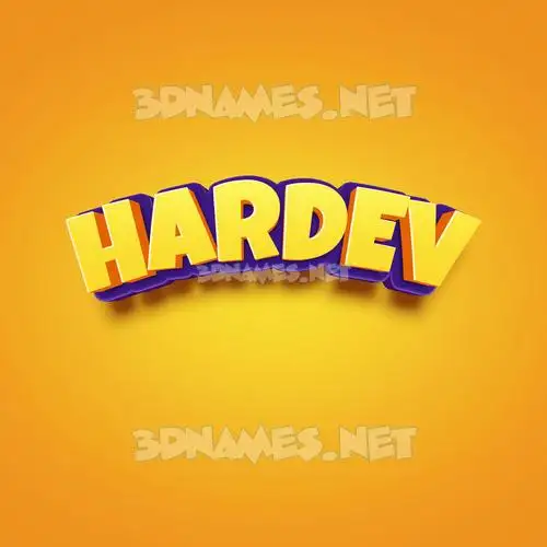 hardev in Orange Toon style - 3D name wallpaper hardev in Orange Toon style - 3D name wallpaper