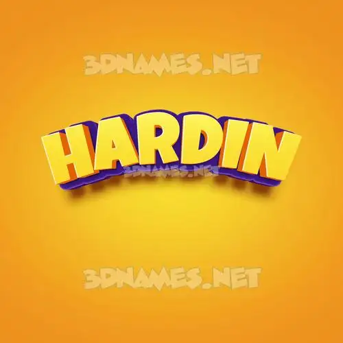 hardin in Orange Toon style - 3D name wallpaper hardin in Orange Toon style - 3D name wallpaper