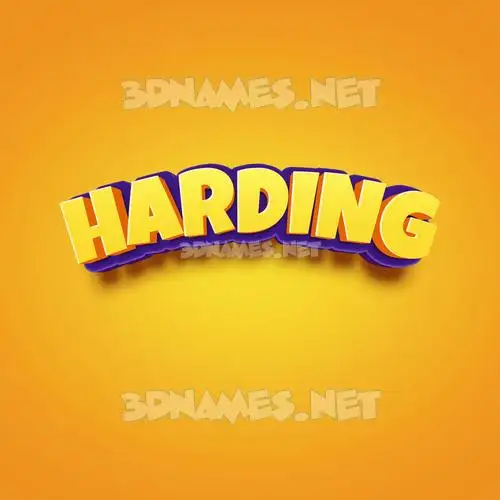harding in Orange Toon style - 3D name wallpaper harding in Orange Toon style - 3D name wallpaper